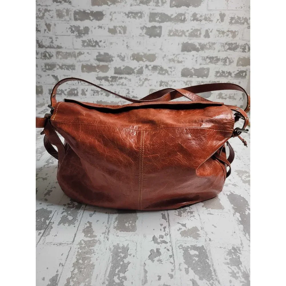 3432‎ Nuovedive Italian Leather Large Hobo Handbag